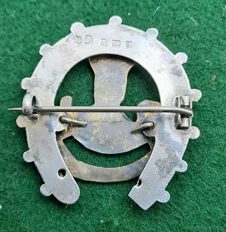 Rare Boer War HallMarked Silver Sweetheart brooch `So Africa 1900. Oxfordshire Light infantry