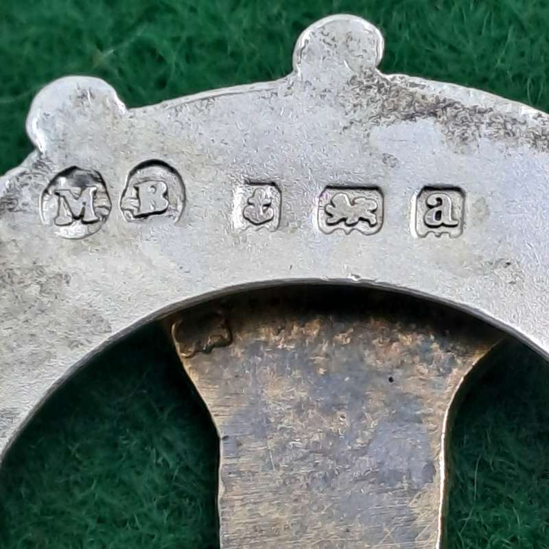 Rare Boer War HallMarked Silver Sweetheart brooch `So Africa 1900. Oxfordshire Light infantry