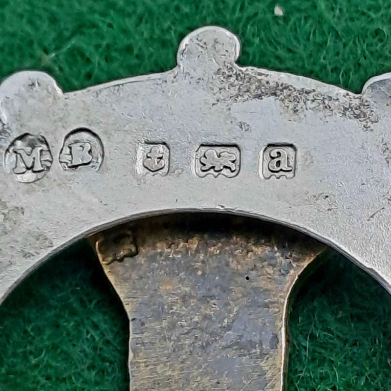 Rare Boer War HallMarked Silver Sweetheart brooch `So Africa 1900. Oxfordshire Light infantry