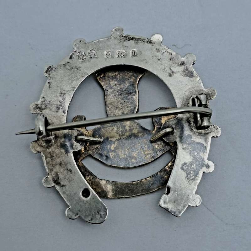 Rare Boer War HallMarked Silver Sweetheart brooch `So Africa 1900. Oxfordshire Light infantry