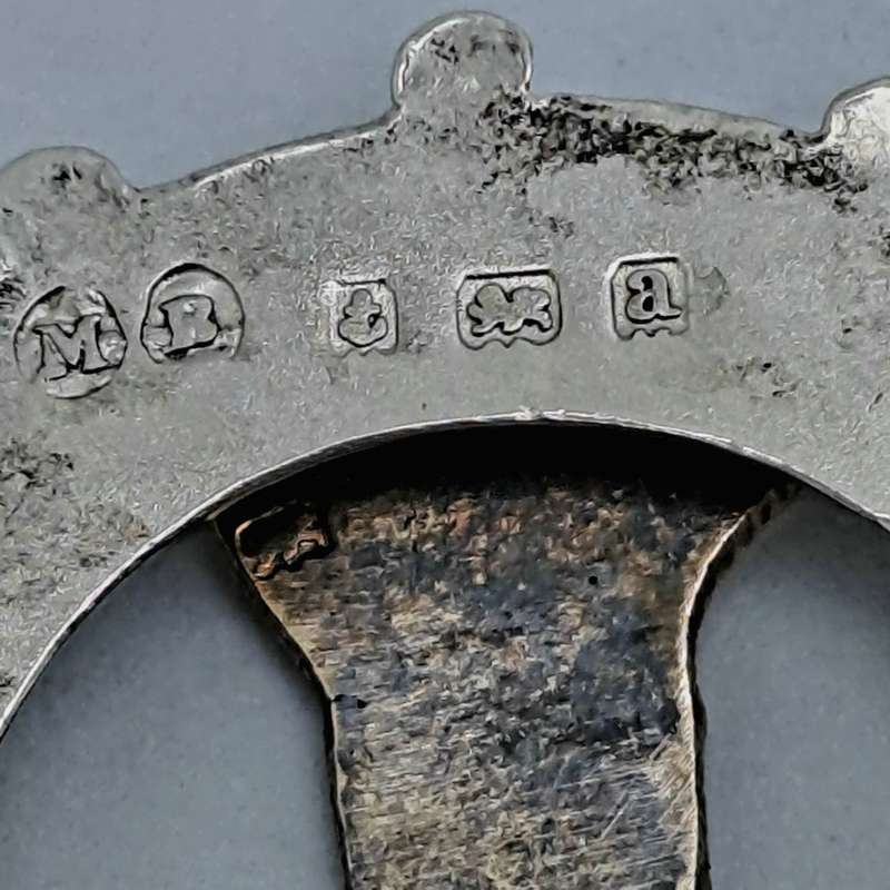 Rare Boer War HallMarked Silver Sweetheart brooch `So Africa 1900. Oxfordshire Light infantry