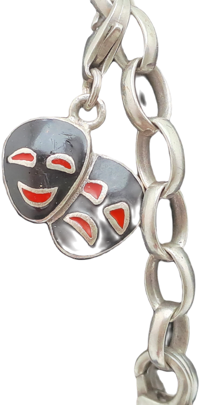 Collectable Vintage Sterling Silver Thomas Sabo Charm Bracelet with 4 charms