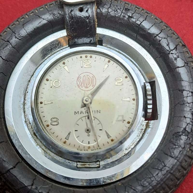 Vintage 1930-1940`s SADI Marvin Pocket watch keychain wheel watch manual winding Swiss Made