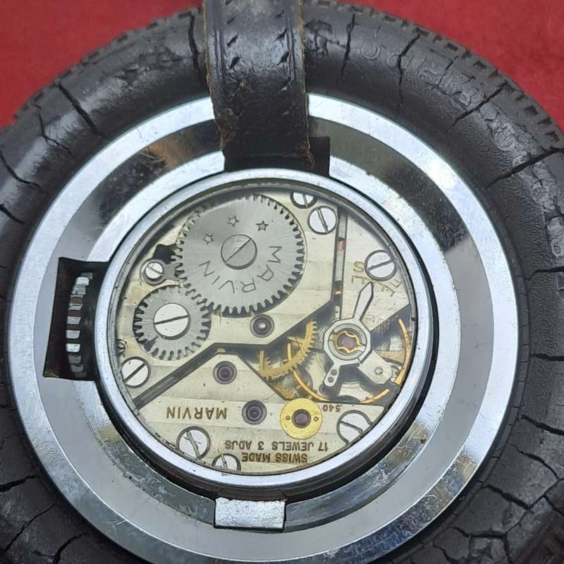 Vintage 1930-1940`s SADI Marvin Pocket watch keychain wheel watch manual winding Swiss Made