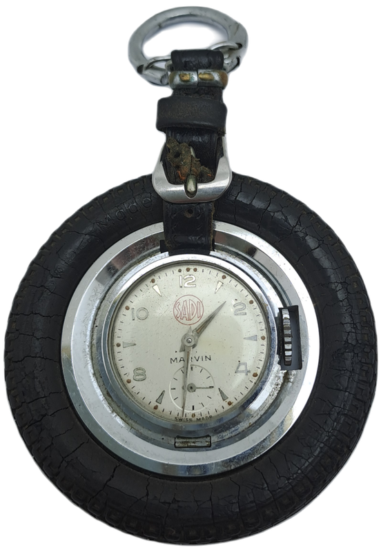 Vintage 1930-1940`s SADI Marvin Pocket watch keychain wheel watch manual winding Swiss Made
