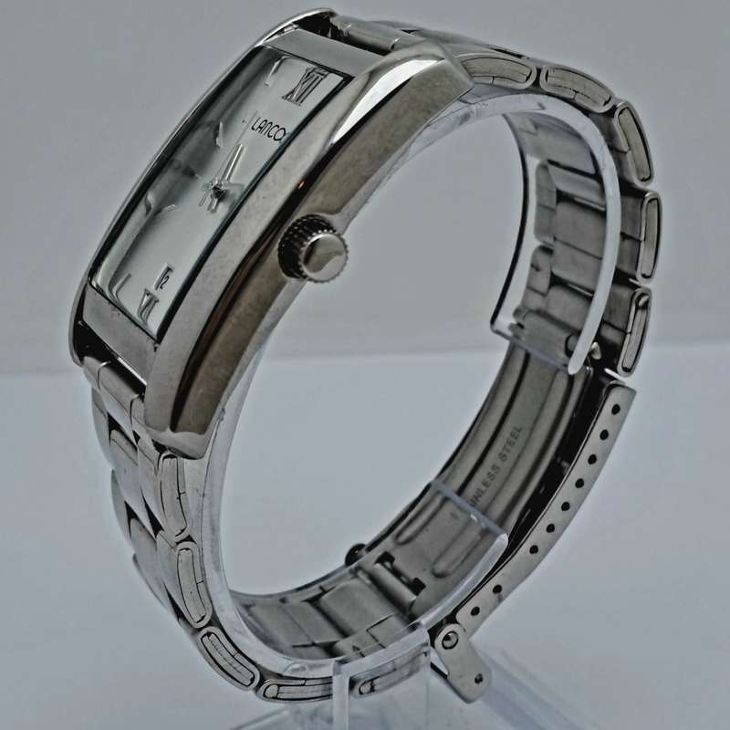 Pre-owned Stainless Steel Universal lanco Quartz-Date- watch -Working -Boxed