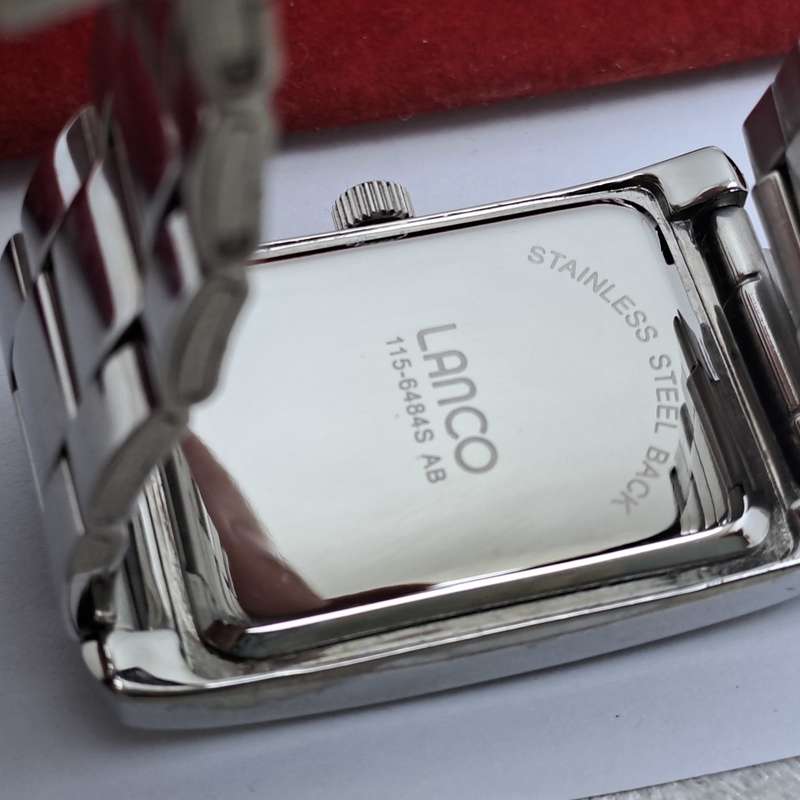 Pre-owned Stainless Steel Universal lanco Quartz-Date- watch -Working -Boxed