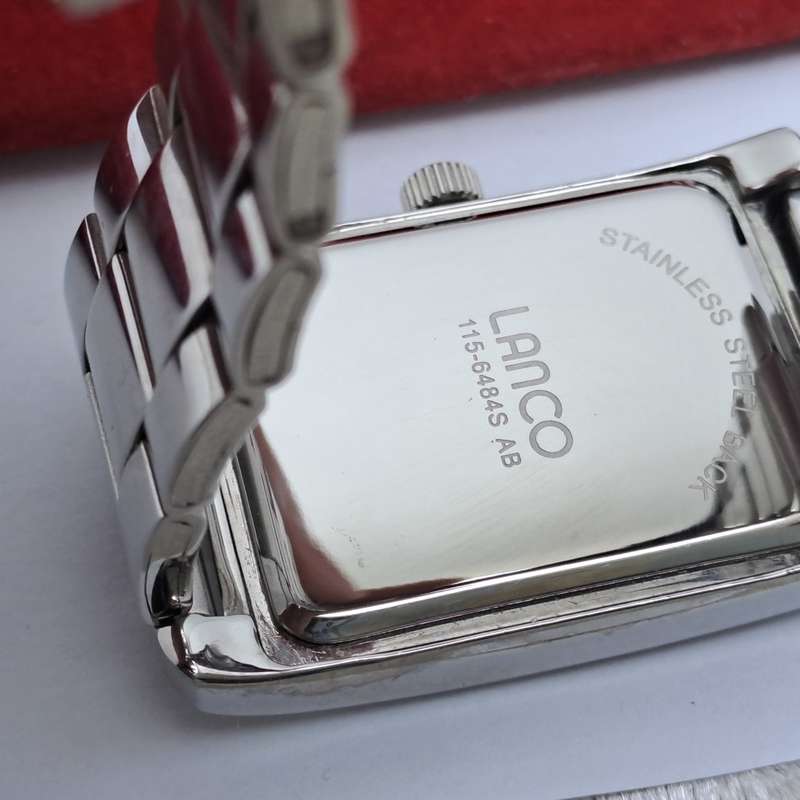 Pre-owned Stainless Steel Universal lanco Quartz-Date- watch -Working -Boxed