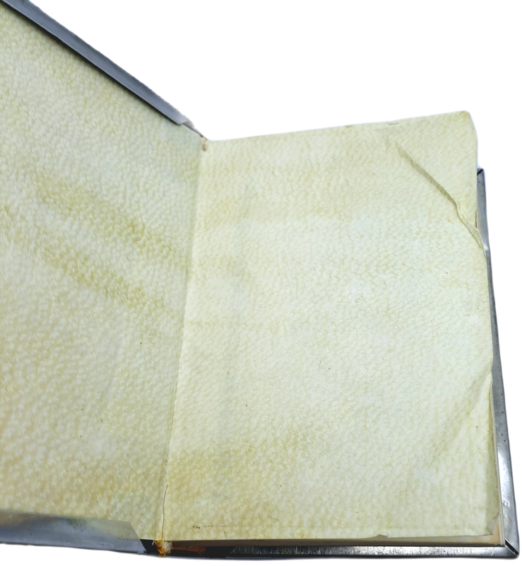 Vintage 1968 Hebrew Prayer Book  AVODAT SIDDUR-Silvered and Jeweled Decorative Metal Cover