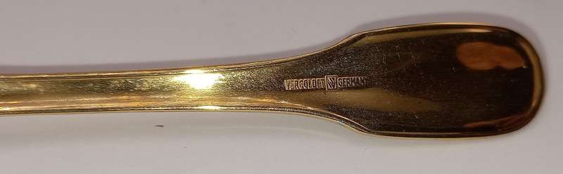 Vintage German Gold Plated Cake Lifter -190mm Boxed
