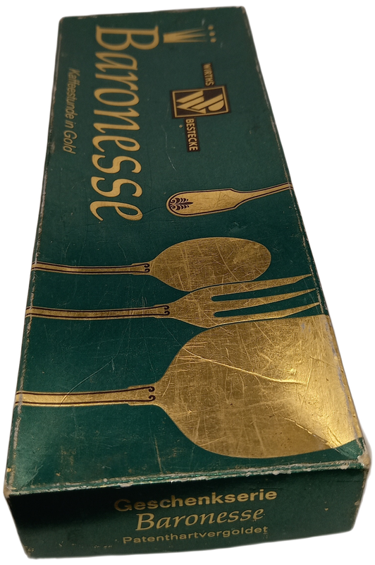 Vintage German Gold Plated Cake Lifter -190mm Boxed