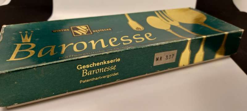 Vintage German Gold Plated Cake Lifter -190mm Boxed