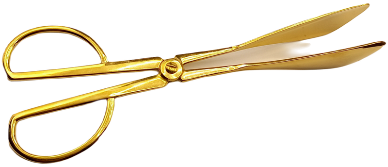 Vintage Food Tongs (Gold / Plated ) 183x55mm Unused - Boxed