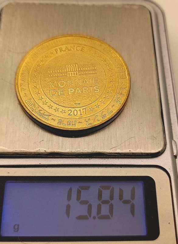 Rare  2017 France Monnaie de Paris Tourist Token - PARIS - Tourist souvenir-Nordic gold