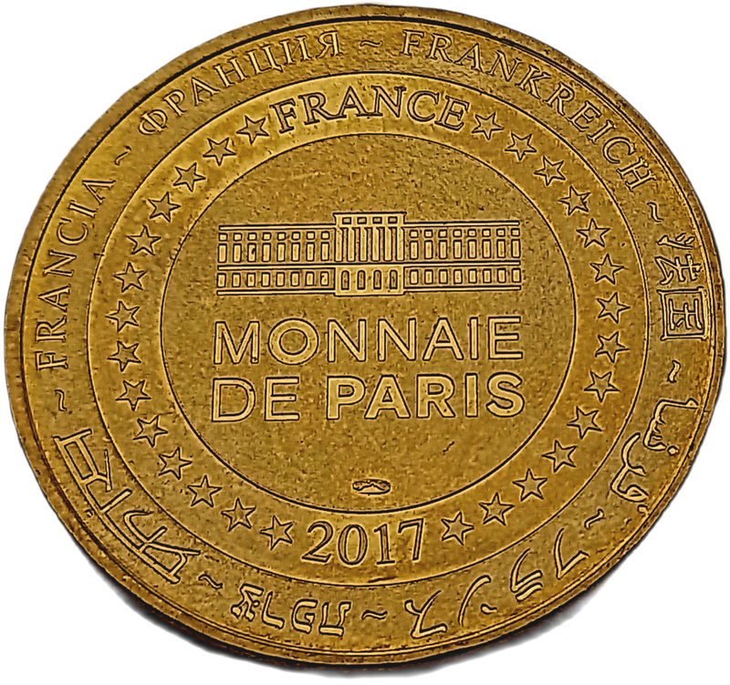 Rare  2017 France Monnaie de Paris Tourist Token - PARIS - Tourist souvenir-Nordic gold
