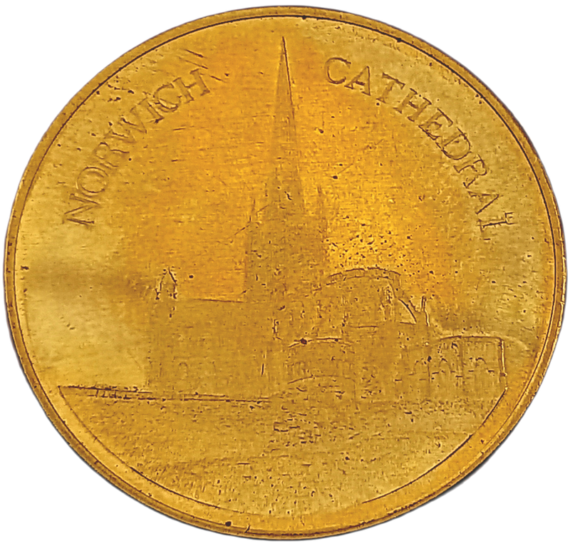 Rare Norwich Cathedral- The official Medal Collection of Great Britain - Tourist souvenir