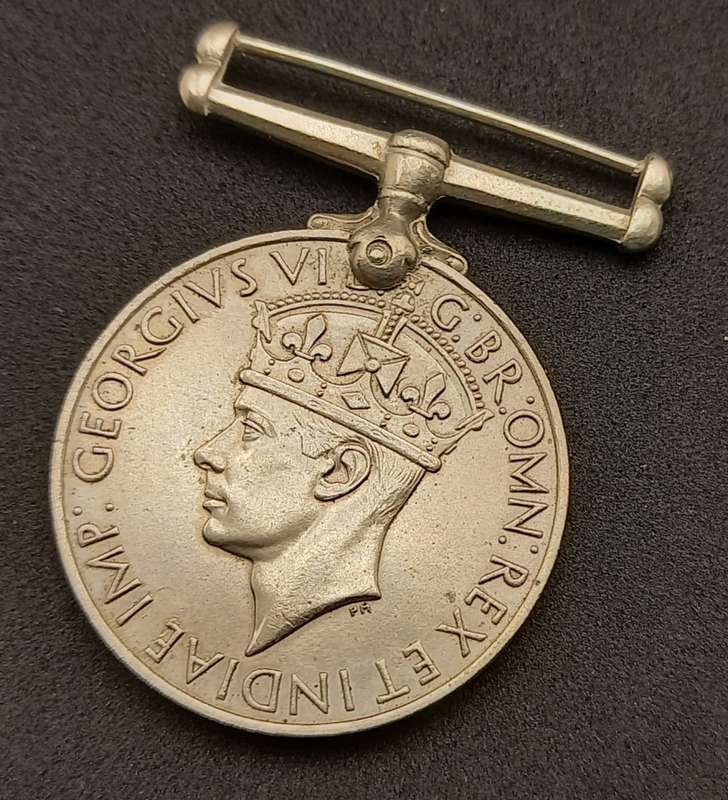 WW2 1939-1945 Defence Medal with Ribbon Engraved C.Wolov  616771