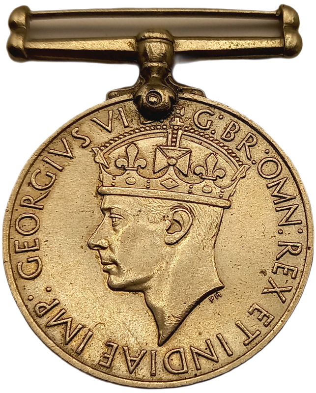 WW2 1939-1945 Defence Medal with Ribbon Engraved C.Wolov  616771