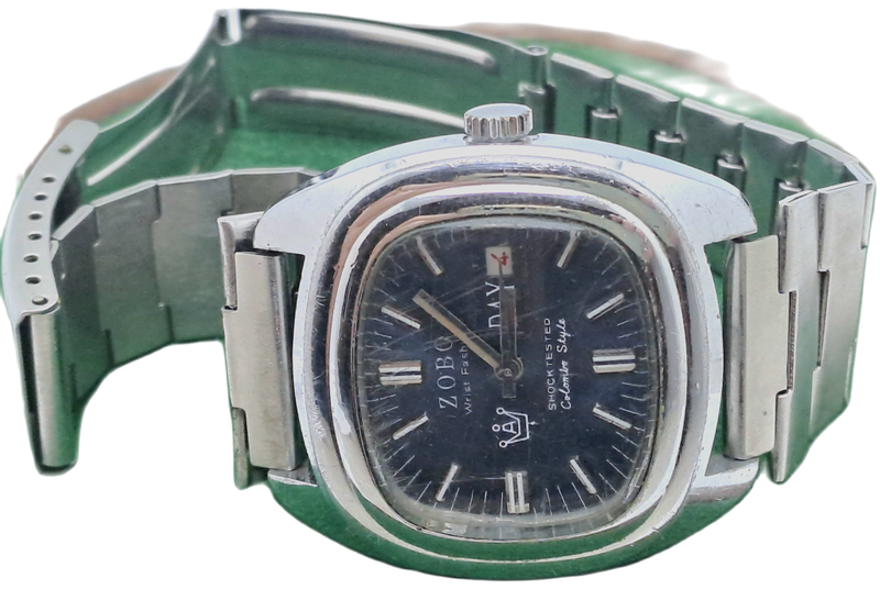 Vintage ZOBO Wrist Fashion Colombre Style Mens watch  -Need service read more