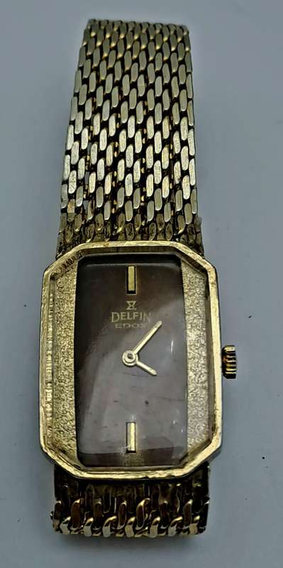 Vintage Ladies DELPHIN EDOX Swiss Made Mechanical watch - working