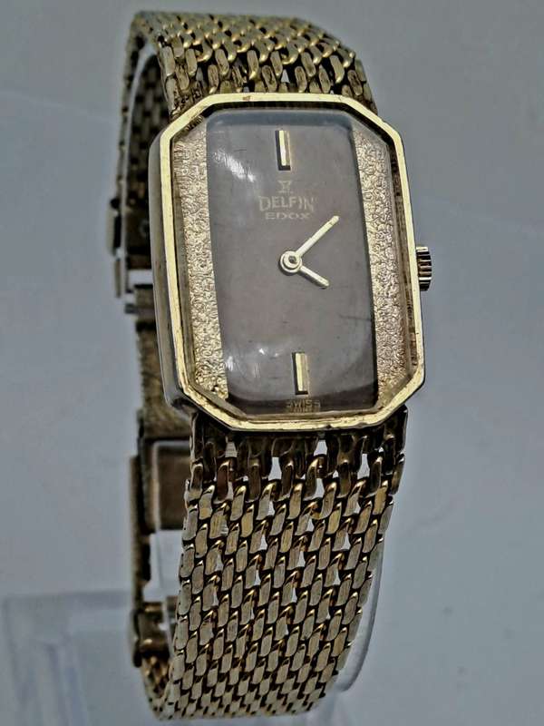 Vintage Ladies DELPHIN EDOX Swiss Made Mechanical watch - working