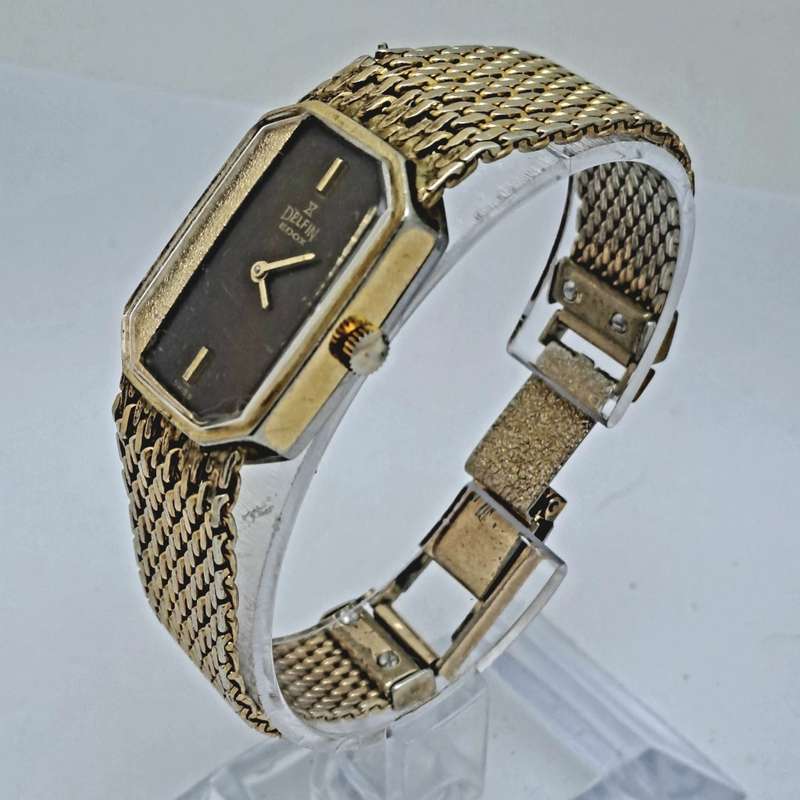 Vintage Ladies DELPHIN EDOX Swiss Made Mechanical watch - working