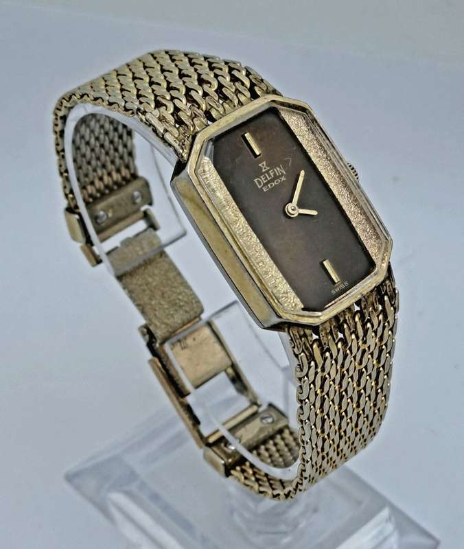 Vintage Ladies DELPHIN EDOX Swiss Made Mechanical watch - working