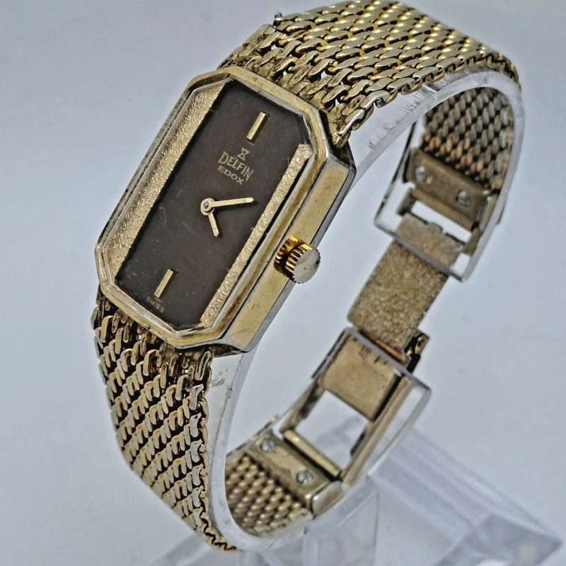 Vintage Ladies DELPHIN EDOX Swiss Made Mechanical watch - working