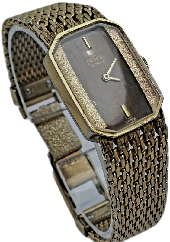Vintage Ladies DELPHIN EDOX Swiss Made Mechanical watch - working