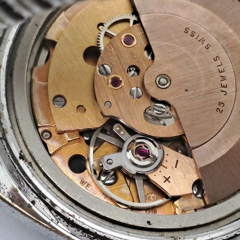 Vintage Men`s BUREN Automatic 25 Rubis Swiss Watch -Need Service -see more