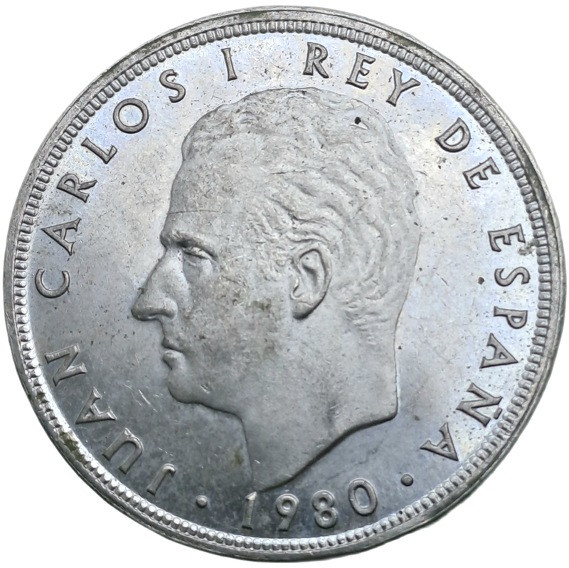 1980 Spain 100 Pesetas - Juan Carlos I- 1982 FIFA World Cup Circulating commemorative coin