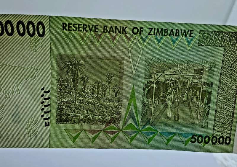 2008  Zimbabwe 500 000 Dollars