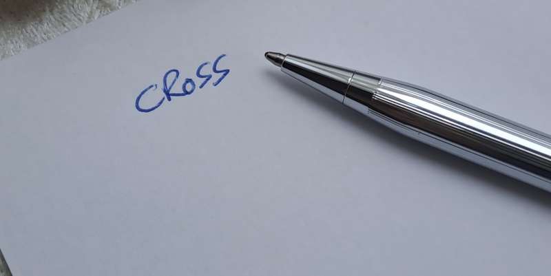 Pre-Owned Cross 3502 Ball Pen Lustrous Chrome -In Case -