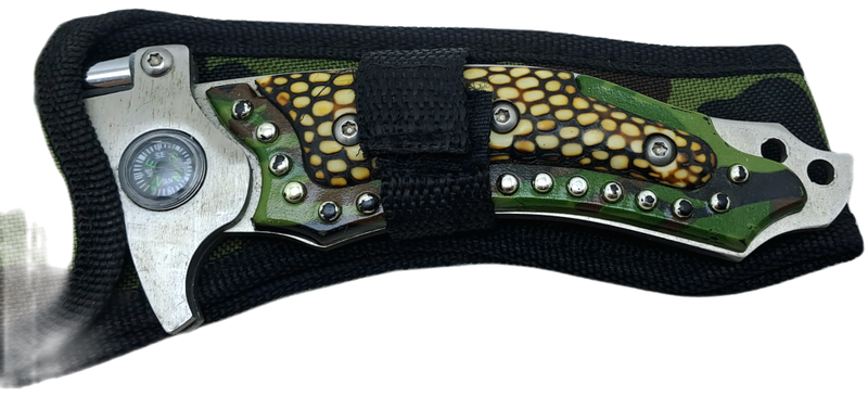 Pre-Owned USA Saber Survival Knife with Canvas Sheath