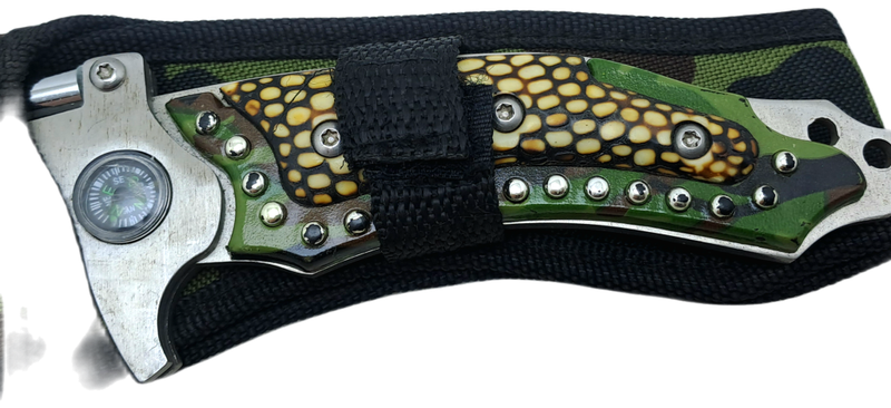 Pre-Owned USA Saber Survival Knife with Canvas Sheath