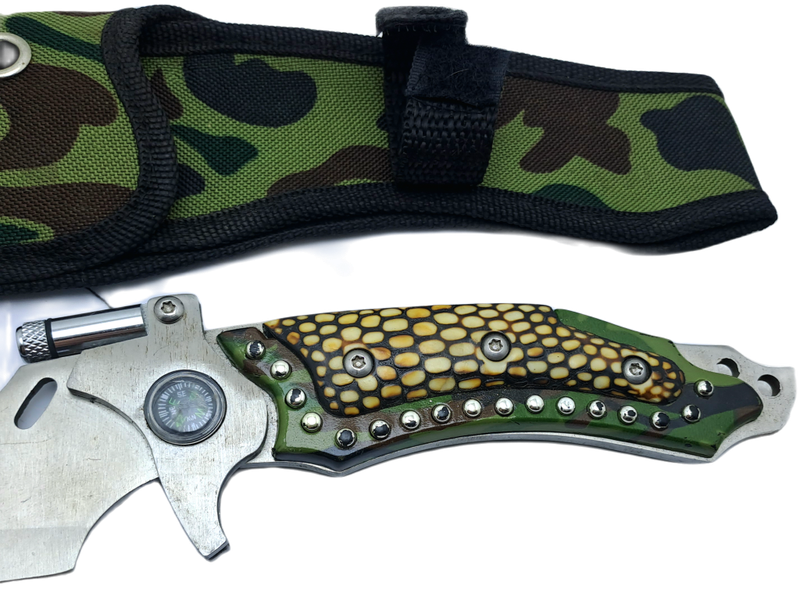 Pre-Owned USA Saber Survival Knife with Canvas Sheath