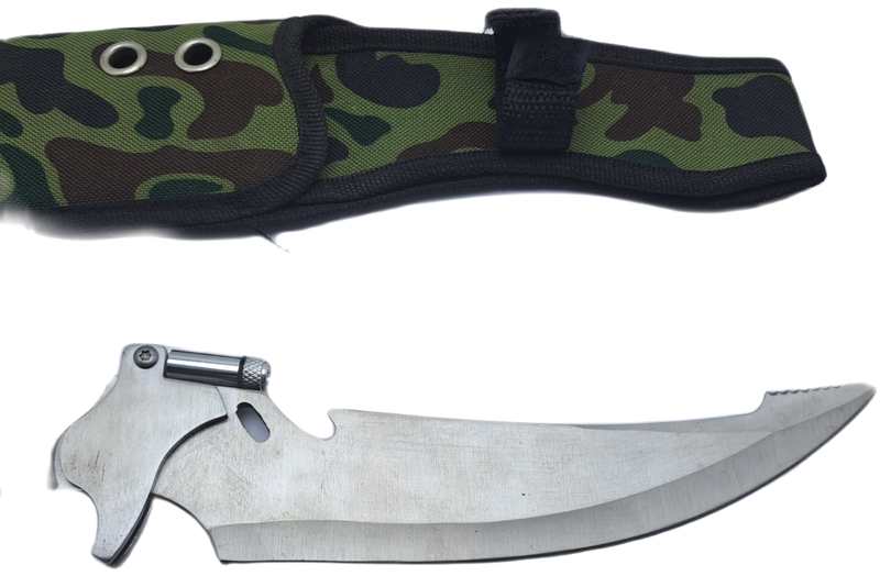 Pre-Owned USA Saber Survival Knife with Canvas Sheath