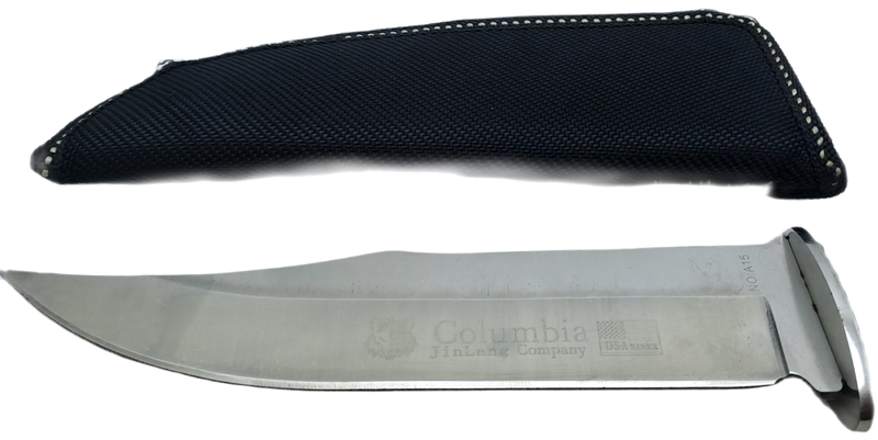 Pre-Owned USA Saber A15 Survival Knife with Sheath -Columbia Jinlang Co.