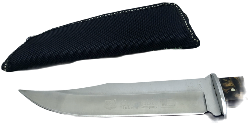Pre-Owned USA Saber A15 Survival Knife with Sheath -Columbia Jinlang Co.