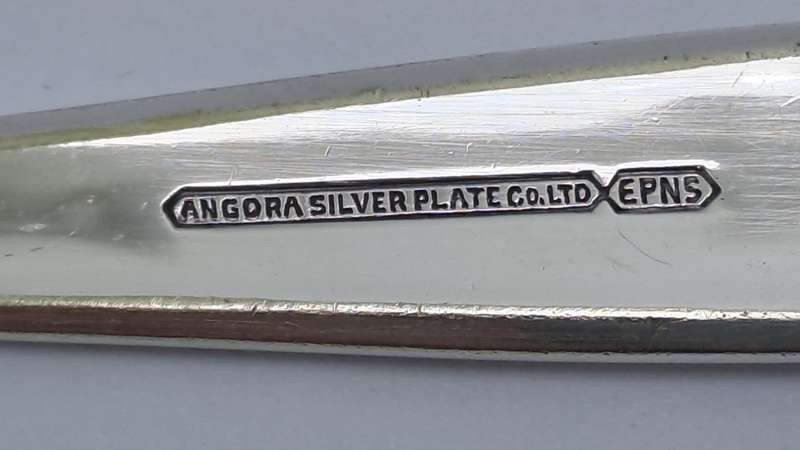 Vintage 13pc Angora Silver Plate Co.Ltd E.P.N.S Tea cutlery set -Boxed (One teaspoon Missing)