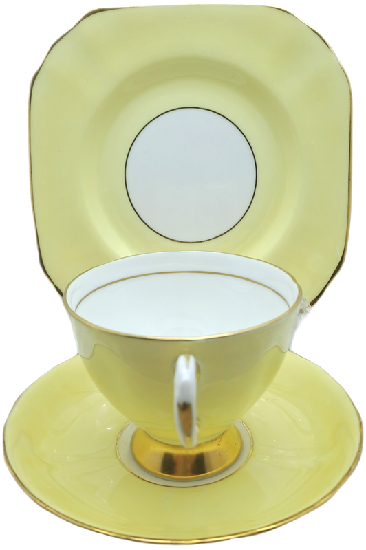 Vintage Royal TUSCAN Yellow Trio Fine English Bone China Pattern C8985 (2 Available)