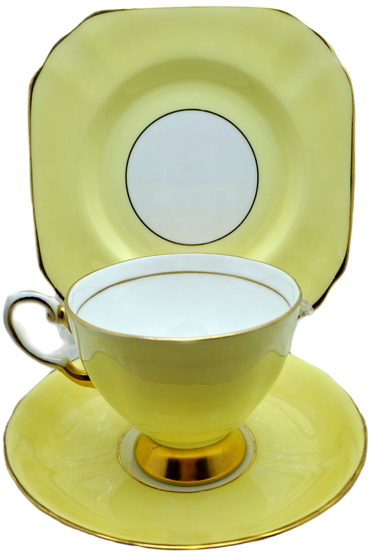 Vintage Royal TUSCAN Yellow Trio Fine English Bone China Pattern C8985 (2 Available)