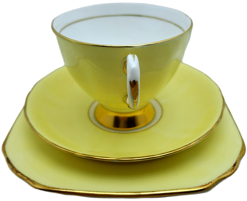 Vintage Royal TUSCAN Yellow Trio Fine English Bone China Pattern C8985 (2 Available)