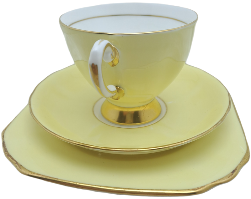 Vintage Royal TUSCAN Yellow Trio Fine English Bone China Pattern C8985 (2 Available)