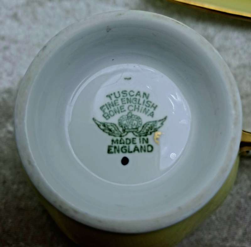 Vintage Royal TUSCAN Yellow Trio Fine English Bone China Pattern C8985 (2 Available)
