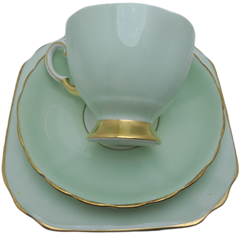 Vintage Royal TUSCAN Mint Green Trio Fine English Bone China Pattern C8984 (2 available)