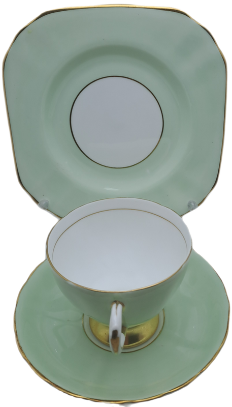Vintage Royal TUSCAN Mint Green Trio Fine English Bone China Pattern C8984 (2 available)
