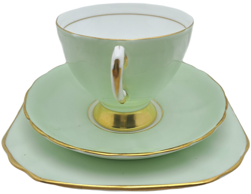 Vintage Royal TUSCAN Mint Green Trio Fine English Bone China Pattern C8984 (2 available)