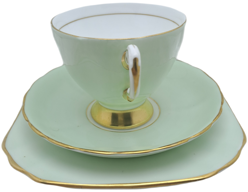 Vintage Royal TUSCAN Mint Green Trio Fine English Bone China Pattern C8984 (2 available)