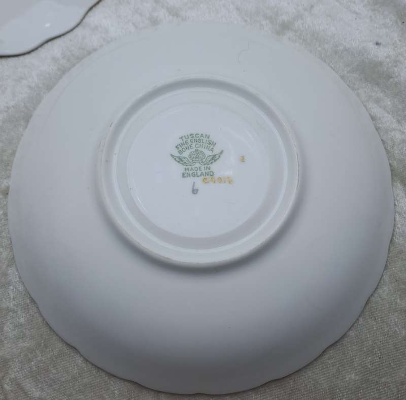 Vintage Royal TUSCAN Pastel Pink Trio Fine English Bone China Pattern C9013